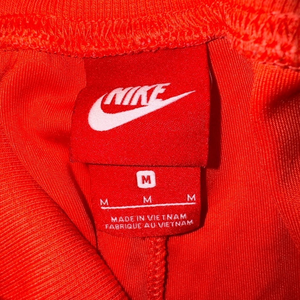 Nike Sportswear Essential Mesh Legging Jogger Pants Orange White Size M - Picture 2 of 8
